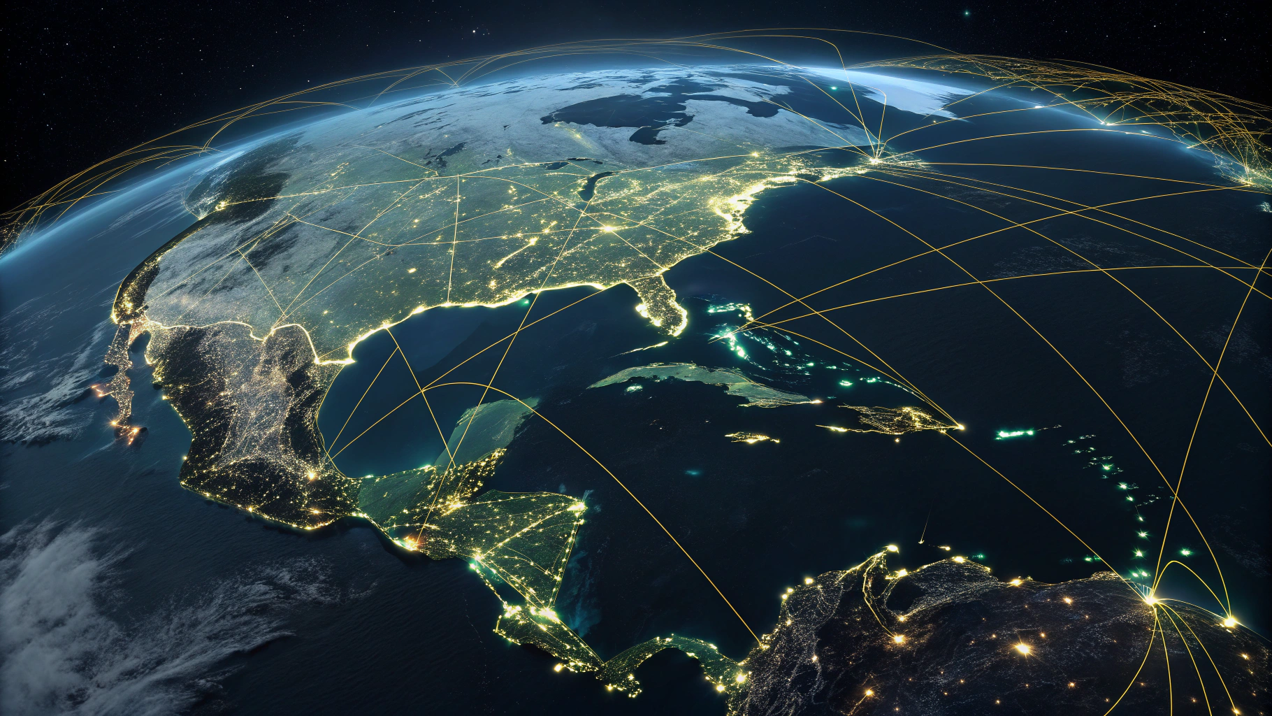 World maritime trade lanes and freight routes across continents